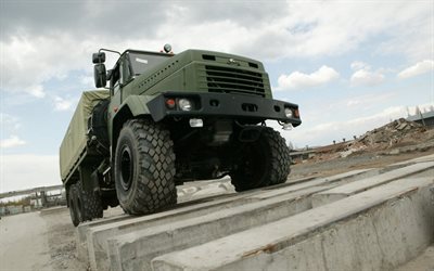 kraz 6443, military truck, kraz