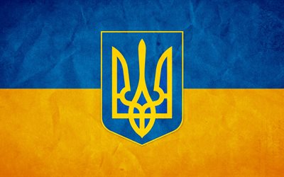 a bandeira da ucrânia, simbologia da ucrânia, brasão de armas da ucrânia, símbolos do estado, ucrânia