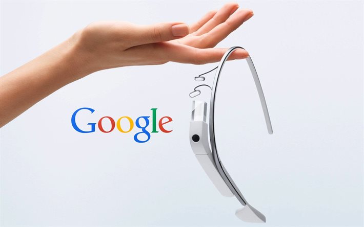google glas, google, glasögon, intel