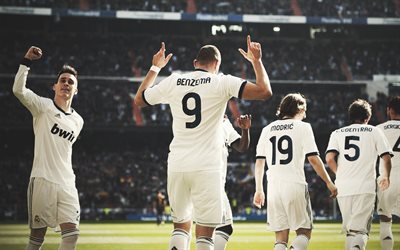 Le Real Madrid, football, footballeurs, Karim Benzema, Luka Modric, Sergio Ramos