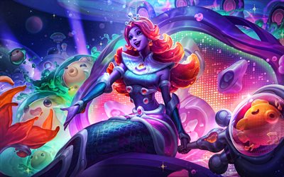 Mermaid Nami, 4k, artwork, League of Legends, MOBA, LoL, fan art, Mermaid Nami Build, Mermaid Nami League of Legends