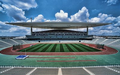 4k, Ataturk Olympic Stadium, Istanbul, inside view, Turkish sports arena, Turkey, football field, Turkish stadiums