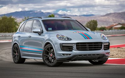 SUVs, 2016, Porsche Cayenne, Vorsteiner, tuning, V-FF-103, raceway, gray Cayenne