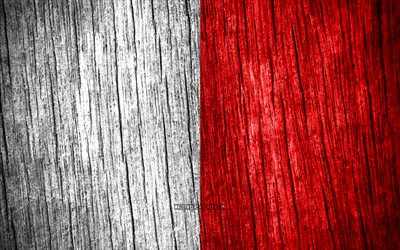 4k, バーリの旗, バリの日, イタリアの都市, 木製テクスチャ フラグ, バリの旗, バリ, イタリア