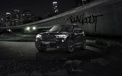 BMW X3 F25, 2016 voitures, véhicules multisegments, noir bmw