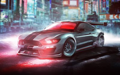 Ciclope, Ford Mustang Shelby GT350R, arte, X-Men