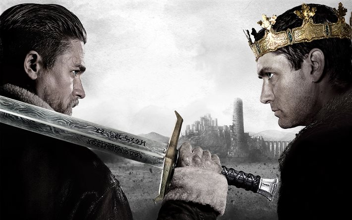 राजा आर्थर, किंवदंती की तलवार, 2017, चार्ली Hunnam, पोस्टर, नई फिल्में
