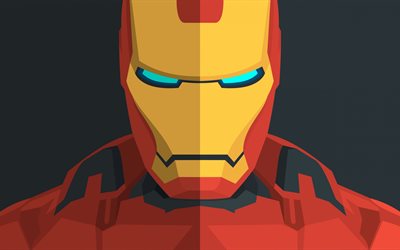 Iron Man, 4k, arte, superheros, Marvel