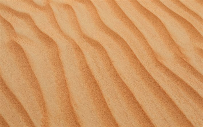 sable jaune, 4k, textures ondulées de sable, textures naturelles, textures 3d, arrière plans de sable, fond ondulé de sable, fonds de sable jaune, textures de sable, fond avec du sable