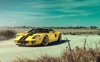 Ford GT, 4k, ADV1, tuning, supercars, Ford