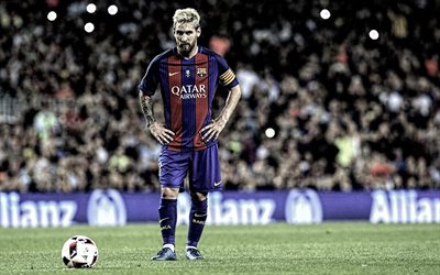 Leo Messi, match, football stars, La Liga, FC Barcelona, Lionel Messi