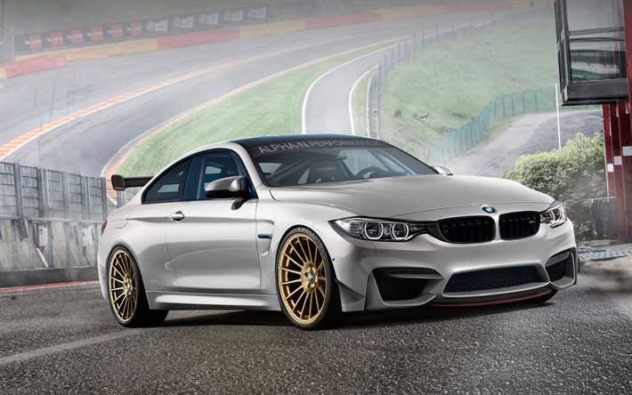 sportcars, 2016, BMW M4 Coupe F82, ADV1, tuning, supercars, argent bmw