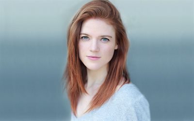 Rose Leslie, actress, photosession, 2016, redhead girl, beauty