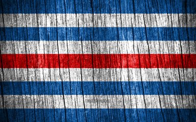 4k, drapeau de la crète, jour de la crète, régions grecques, drapeaux de texture en bois, régions de la grèce, crète, grèce