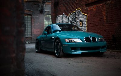 BMW Z4, E85, green coupe, front view, exterior, green BMW Z4, japanese sports cars, BMW E85, Z4 tuning, japanese cars, BMW