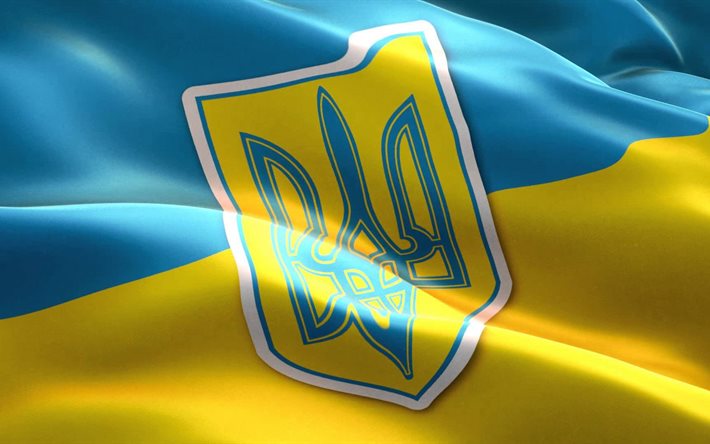 ukrainsk symbolik, ukrainas symbolik, ukrainas vapen, vävstol, ukrainas flagga, tyg