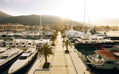 sea, montenegro, yachts, adriatic