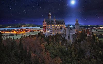 ألمانيا, schwangau, القلعة, نويشفانشتاين, الخريف