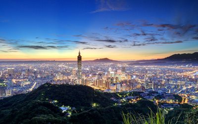 taiwán, taipei, metropolis, el taipei 101, china