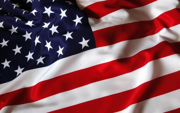 la bandera de estados unidos, bandera estadounidense, símbolos americanos, estados unidos, la bandera nacional, prapor estados unidos, prapor de américa