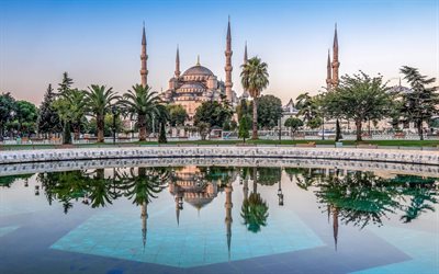 den blå moskén, istanbul, turkiet