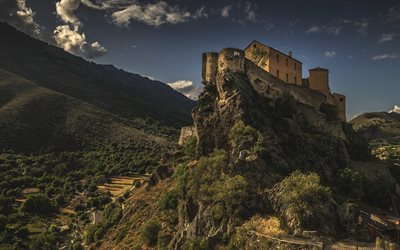 castle, rock, fortress, mountains, the fortress