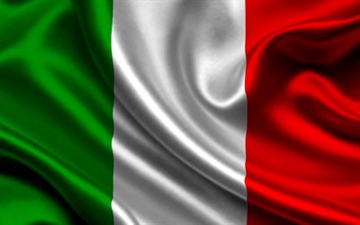 stoff fahne, flagge, italien, italienische flagge, tkaniny prapor