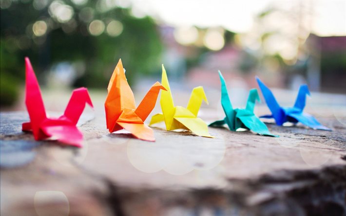 origami, aves de origami