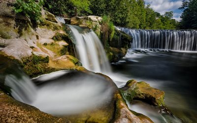 les chutes d'eau, winterthur, nature, automne, zurich, belle chute d'eau, suisse