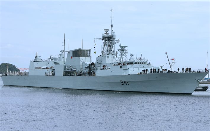hmcs ottawa, ffh 341, fragata canadense, marinha real canadense, fragata da classe halifax, navios de guerra canadenses, canadá