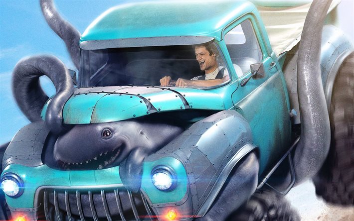 Monster Trucks, poster, 2017, adventure