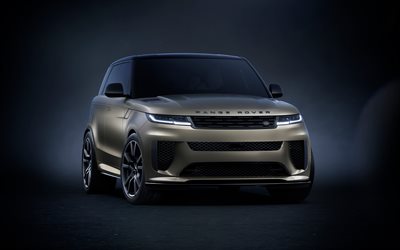 range rover sport sv, 4k, suvs, 2023 voitures, voitures de luxe, studio, 2023 range rover sport, voitures britanniques, range rover