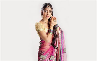 Bollywood, Shriya Saran, morena, 2016, la actriz, de belleza, modelos, chicas