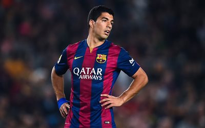 Luis Suárez, futbolista de Barcelona, a las estrellas del fútbol