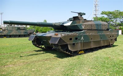 Japonés tanque, Tipo 10, el más nuevo tanque, arma pesada, Mitsubishi Heavy Industries, Japón
