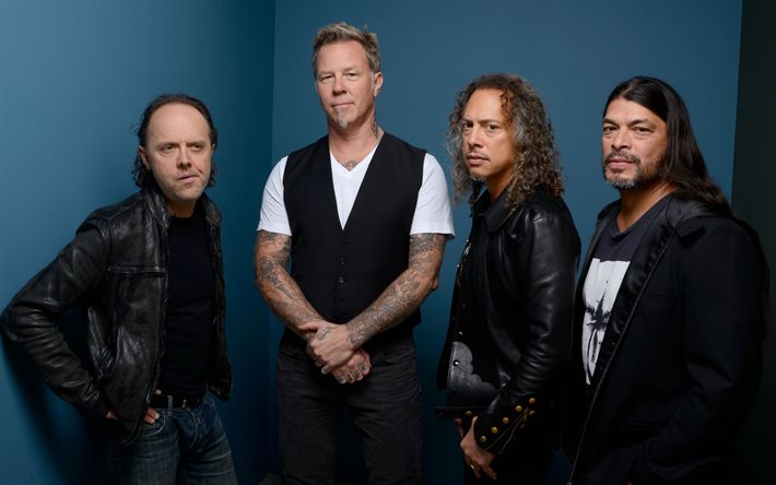 I Metallica, band metal, metallica, James Hetfield, Lars Ulrich, Kirk Hammett, Robert Trujillo