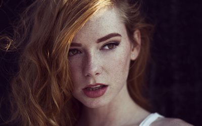Hattie Watson, models, face, girls, 2016, beauty, redhead girl
