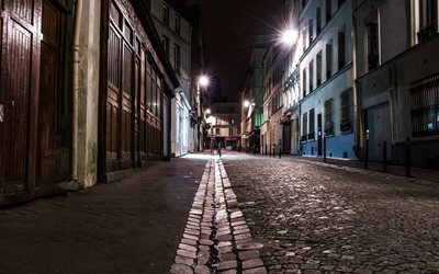 night montmartre, bruschatka, paris