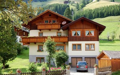 tyrol, the village of st jakob, chalet, austria
