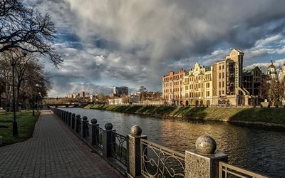 lopan, el río, el paseo marítimo, kharkiv