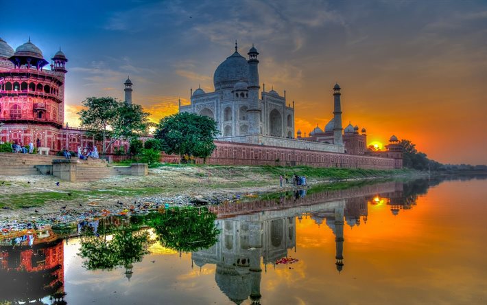 아그라, the Taj Mahal, 인도