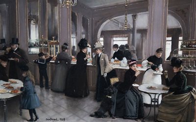 jean beraud, a aristocracia parisiense, 1889, aristocracia parisiense