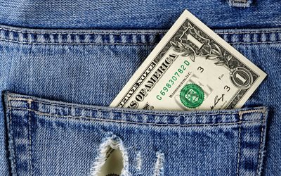 us-dollar, pocket, jeans, textur