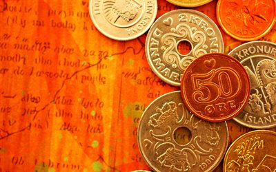 denmark, sweden, coins, money, euro