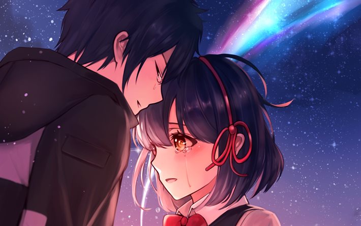 Kimi no Na wa, love couple, manga, romance
