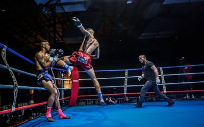 Muay Thai, ring, boxers, kickboxing