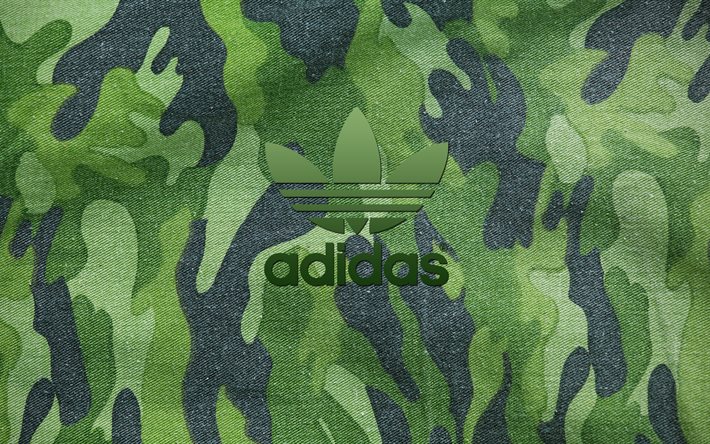 mimetica, logo, adidas, militare, estate camouflage