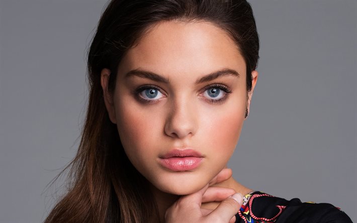 odeya rush, make-up, porträt, schöne frau, schauspielerin