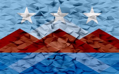ピオリアの旗, アリゾナ, 4k, アメリカの都市, 3 d ポリゴンの背景, 3 d ポリゴン テクスチャ, ピオリアの日, 3 d ピオリア フラグ, アメリカの国のシンボル, 3d アート, ピオリア, アメリカ合衆国