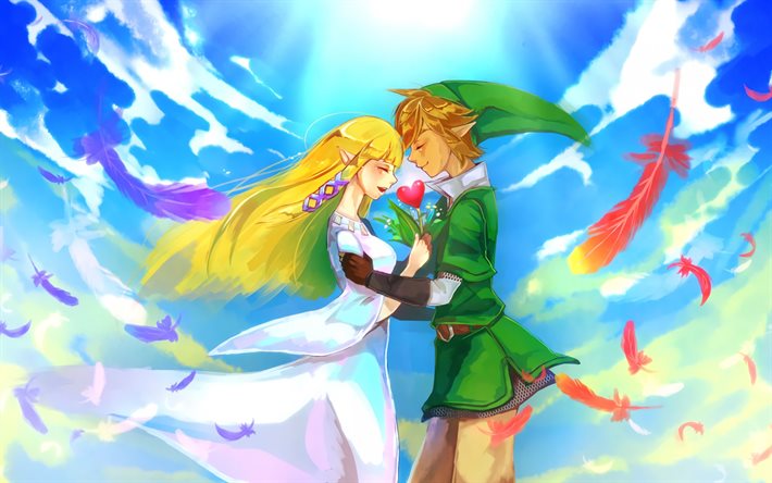 लिंक, वर्ण, आकाश की ओर तलवार में Zelda के लीजेंड